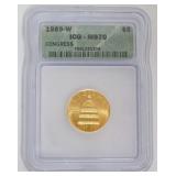 1202	CONGRESS $5 GOLD COIN 1989-W