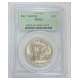 1273	SAN FRANCISCO OAKLAND BRIDGE SILVER HALF DOLLAR 1936