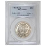 1275	GETTYSBURG BLUE & GRAY SILVER HALF DOLLAR 1936