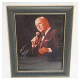 1001	FRANK SINATRA FRAMED PHOTO W/SIGNED SIGNATURE ATTRIBUTED TO FRANK SINATRA, APPROXIMATELY 11 IN 