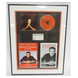 1003	 MANDY PATINKIN FRAMED COLLAGE INCLUDING CD & PROGRAM W/TICKET SIGNED SIGNATURE OF MANDY PATINK