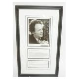 1004	ANTON KUERTI FRAMED IMAGE & LETTERS W/SIGNED SIGNATURE OF ANTON KUETI, APPROXIMATELY 16 IN X 26