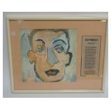1005	BOB DYLAN FRAMED & MATTED COVER & RECORD *SELF PORTRAIT* APPROXIMATELY 17 IN X 21 IN OVERALL