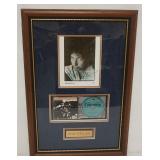 1013	BOB DYLAN FRAMED & MATTED CD & PHOTO W/SIGNED SIGNATURE ATTRIBUTED TO BOB DYLAN, APPROXIMATELY 