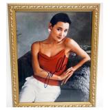 1038	JOAN CHEN FRAMED PHOTO, ATTRIBUTED SIGNED SIGNATURE ON PHOTO