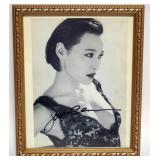 1039	JOAN CHEN FRAMED PHOTO, ATTRIBUTED SIGNED SIGNATURE ON PHOTO