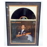 1055	FRANK SINATRA FRAMED & MATTED ALBUM *CLOSE TO YOU* W/ATTRIBUTED SIGNATURE ON ALBUM COVER, APPRO