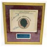 1059	VLADIMIR HOROWITZ, WANDA TOSCANINI & *GOLDEN JUBILEE RECITAL* FRAMED & MATTED W/ATTRIBUTED SIGN