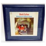 1061	BOB DYLAN FRAMED & MATTED ALBUM *BRINGING IT ALL BACK HOME* W/ATTRIBUTED SIGNATURE ON ALBUM, AP