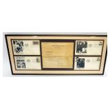 1064	ROBERT F KENNEDY FRAMED & MATTED ENVELOPES & LETTER W/ATTRIBUTED SIGNATURE, APPROXIMATELY 24 IN