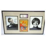 1070	SWEENEY TODD COLLAGE W/STAGE BILL, TICKET & PHOTOS OF STEPHEN SONDHEIM & PATTI LUPONE BOTH PHOT