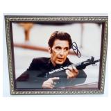1076	AL PACINO FRAMED MOVIE STILL W/ATTRIBUTED SIGNATURE ON PHOTO, APPROXIMATELY 11 IN X 9 IN OVERAL