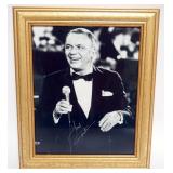 1082	FRANK SINATRA FRAMED PHOTO W/ATTRIBUTED SIGNATURE ON PHOTO, APPROXIMATELY 10 IN X 12 IN OVERALL