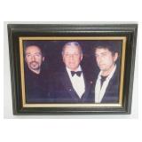 1084	FRANK SINATRA, BOB DYLAN, BRUCE SPRINGSTEIN FRAMED PHOTO, APPROXIMATELY 9 IN X 7 IN OVERALL