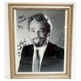 1088	STEPHEN SONDHEIM FRAMED PHOTO W/ATTRIBUTED SIGNATURE ON PHOTO, APPROXIMATELY 10 IN X 12 IN OVER