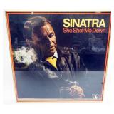1093	FRANK SINATRA LARGE FRAMED POSTER *SHE SHOT ME DOWN* APPROXIMATELY 25 IN X 25 IN OVERALL