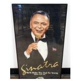 1096	FRANK SINATRA FRAMED POSTER AT THE SANDS, APPROXIMATELY 18 IN X 32 IN OVERALL