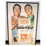 1098	JACKIE GLEASON & STEVE MCQUEEN LARGE FRAMED MOVIE POSTER *SOLDIER IN THE RAIN* APPROXIMATELY 42