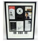 1100	YUNDI LI FRAMED & MATTED PROGAMS, CD & TICKET W/ATTRIBUTED SIGNATURE, APPROXIMATELY 23 IN X 30 