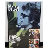 1103	BOB DYLAN FRAMED GRAMMY LIFETIME ACHIEVEMENT AWARD POSTER, APPROXIMATELY 24 IN X 36 IN OVERALL