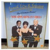 1104	FRANK, LIZA & SAMMY FRAMED POSTER, APPROXIMATELY 27 IN X 34 IN OVERALL