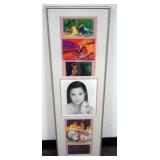 1109	LEA SALONGA FRAMED  & MATTED DISNEY & PHOTO W/ATTRIBUTED SIGNATURE, APPROXIMATELY 12 IN X 40 IN