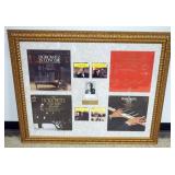 1112	VLADIMIR HOROWITZ FRAMED & MATTED ALBUMS & PHOTO W/ATTRIBUTED SIGNATURE, APPROXIMATELY 37 IN X 