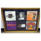 1113	BERNADETTE PETERS & STEPHEN SONDHEIM FRAMED & MATTED ALBUMS, CD & PHOTO W/ATTRIBUTED SIGNATURES