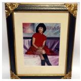 1117	VANESSA MAE FRAMED & MATTED PHOTO W/ATTRIBUTED SIGNATURE
