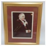 1118	FRANK SINATRA FRAMED & MATTED PHOTO W/ATTRIBUTED SIGNATURE, APPROXIMATELY 14 IN X 17 IN OERALL
