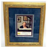 1126	VLADIMIR HOROWITZ FRAMED & MATTED PHOTO W/ATTRIBUTED SIGNATURE
