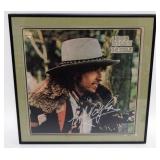 1127	BOB DYLAN FRAMED & MATTED ALBUM W/ATTRIBUTED SIGNATURE *DESIRE* APPROXIMATELY 15 IN X 15 IN OVE