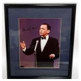 1144	FRANK SINATRA FRAMED & MATTED PHOTO W/ATTRIBUTED SIGNATURE, APPROXIMATELY 13 IN X 15 IN OVERALL