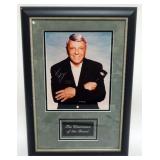 1145	FRANK SINATRA FRAMED & MATTED PHOTO W/ATTRIBUTED SIGNATURE, APPROXIMATELY 13 IN X 20 IN OVERALL