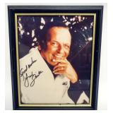 1147	FRANK SINATRA FRAMED & MATTED PHOTO W/ATTRIBUTED SIGNATURE, APPROXIMATELY 10 IN X 12 IN