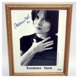 1155	ROSANNE CASH FRAMED PHOTO W/ATTRIBUTED SIGNATURE, APPROXIMATELY 10 IN X 12 IN OVERALL