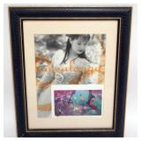 1166	LEA SALONGA FRAMED & MATTED IMAGE W/ATTRIBUTED SIGNATURE