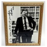 1168	STEPHEN SONDHEIM FRAMED PHOTO W/ATTRIBUTED SIGNATURE, APPROXIMATELY 9 IN X 12 IN OVERALL