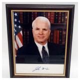 1178	JOHN MCCAIN FRAMED PHOTO W/ATTRIBUTED SIGNATURE, APPROXIMATELY 10 IN X 12 IN OVERALL