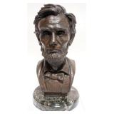 1007	BRONZE ABRAHAM LINCOLN BUST ON MARBLE BASE, SIGNED R. ARRIETAE 96 #228/500, APPROXIMATELY 17 IN