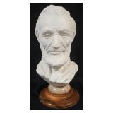 1009	LARGE PLASTER BUST OF ABRAHAM LINCOLN SIGNED J.P. OBRIEN 1961, APPROXIMATELY 20 IN H