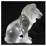 1030	LALIQUE FRANCE CRYSTAL LION, APPROXIMATELY 8 IN H