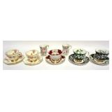 1051	GROUP OF ASSORTED TEA CUPS AND SAUCERS INCLUDING FOLEY, TUSCAN AND ROYAL ALBERT