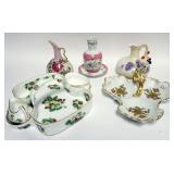 1052	GROUP OF ASSORTED CHINA INCLUDING HAMMERSLEY STRAWBERRY SERVER, AUSTRIAN PORCELAIN PITCHERS
