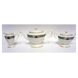 1058	LENOX *PEKING* TEA POT, CREAMER AND SUGAR, TEA POT APPROXIMATELY 7 IN H