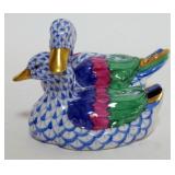 1068	HEREND PORCELAIN DUCKS, APPROXIMATELY 5 X 3 1/2 X 3 1/4 IN H