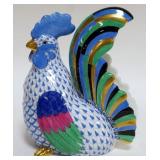 1070	HEREND PORCELAIN SITTING ROOSTER FIGURINE, APPROXIMATELY 5 IN X 3 IN X 6 IN