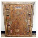 1078	MELANIE BOONE MIXED MEDIA, FRAMED COLLAGE ARTWORK, APPROXIMATELY 37 IN X 47 IN OVERALL