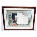 1088	DAVID ARMSTRON SIGNED AND NUMBERED PRINT, 623/950, FRAMED AND MATTED, TITLED *COUNTRY GERANIUM*