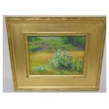 1089	FRAMED IMPRESSIONIST LANDSCAPE, ARTIST SIGNED LOWER LEFT, APPROXIMATELY 16 IN X 19 IN OVER ALL